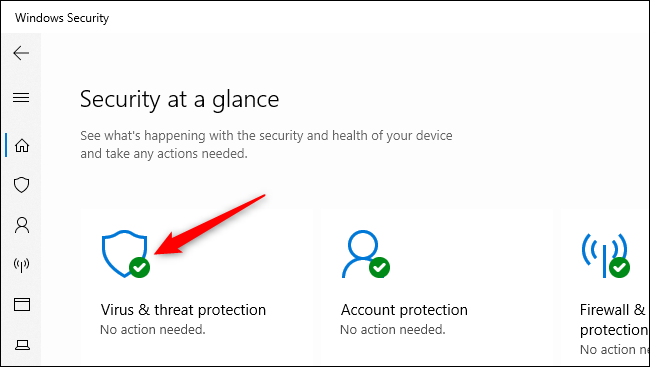 Öffnen Sie die Einstellungen für den Viren- und Bedrohungsschutz in der Windows-Sicherheit.