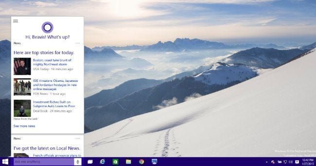 Paano Itago ang Cortana Search Box sa Windows 10 Taskbar