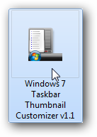 Tingkatkan ukuran Thumbnail Pratinjau Taskbar di Windows 7