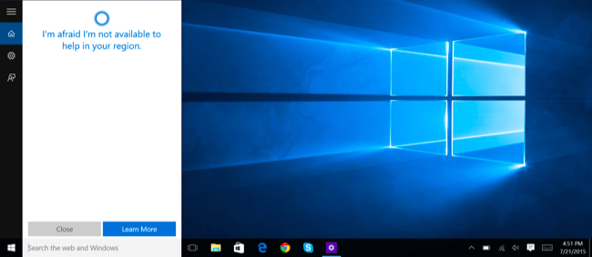 كيفية تمكين Cortana Anywhere in the World على نظام التشغيل Windows 10