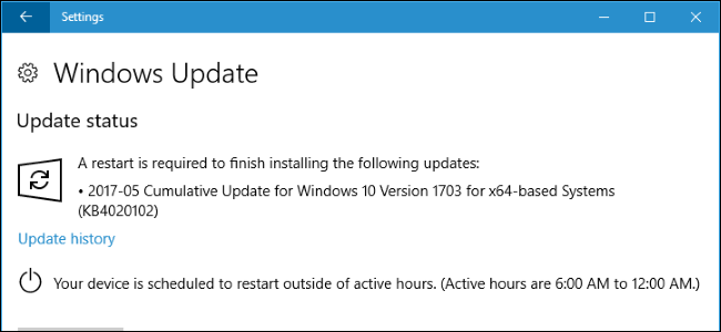 Cum să setați orele active, astfel încât Windows 10 să nu se repornească la un moment prost
