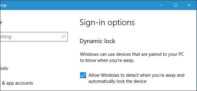 Come utilizzare il blocco dinamico per bloccare automaticamente il tuo PC Windows 10