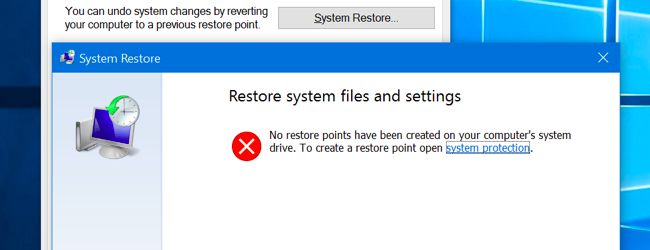 Kaip įjungti sistemos atkūrimą (ir taisyti sistemos problemas) sistemoje „Windows 10“.