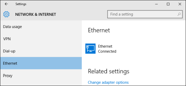 Cara Menetapkan Sambungan Ethernet sebagai Meter dalam Windows 8 dan 10