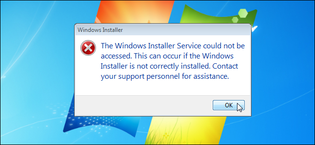 Windows 7:n Windows Installer Service -virheen korjaaminen