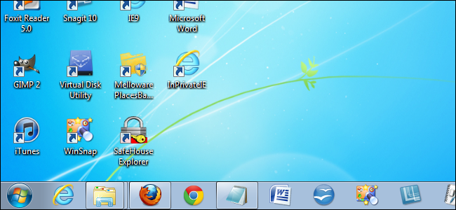 Come rendere più spazio disponibile sulla barra delle applicazioni di Windows 7