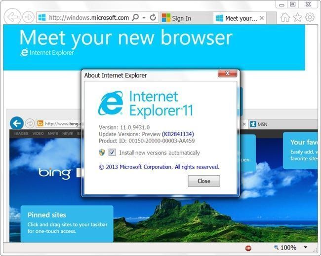 Dabar pasiekiama „Windows 7“ skirtos „Internet Explorer 11“ kūrėjų peržiūra