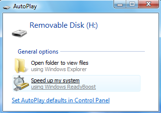 Velocizza il tuo computer Windows Vista con ReadyBoost
