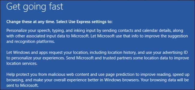 Kakšna je razlika med Windows 10 Express ali nastavitvijo po meri?