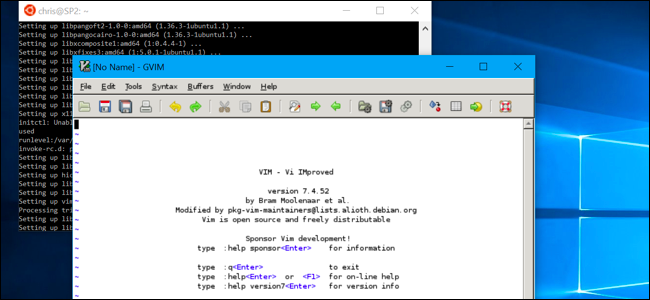 Graafisten Linux-työpöytäsovellusten suorittaminen Windows 10:n Bash Shellistä